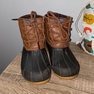 Sperry Port Boot Kids Size 10C Brown